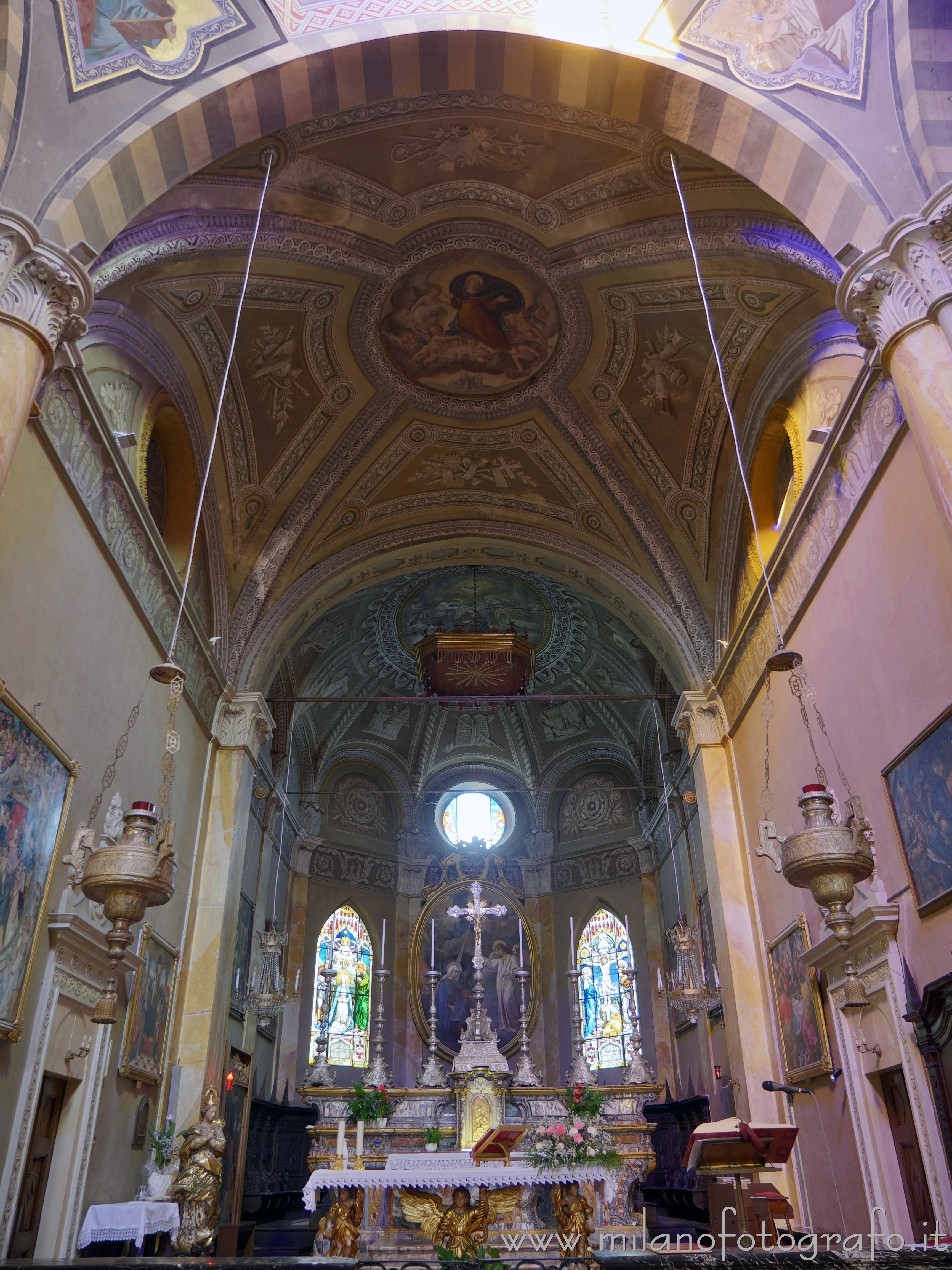 Masserano (Biella, Italy) - Presbytery and choir of the Church of the Most Holy Announced - Full resolution picture